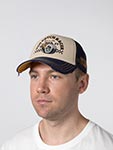 Бейсболка VON DUTCH арт. VD/1/CT/CREW/32  (кремовый / темно-синий)